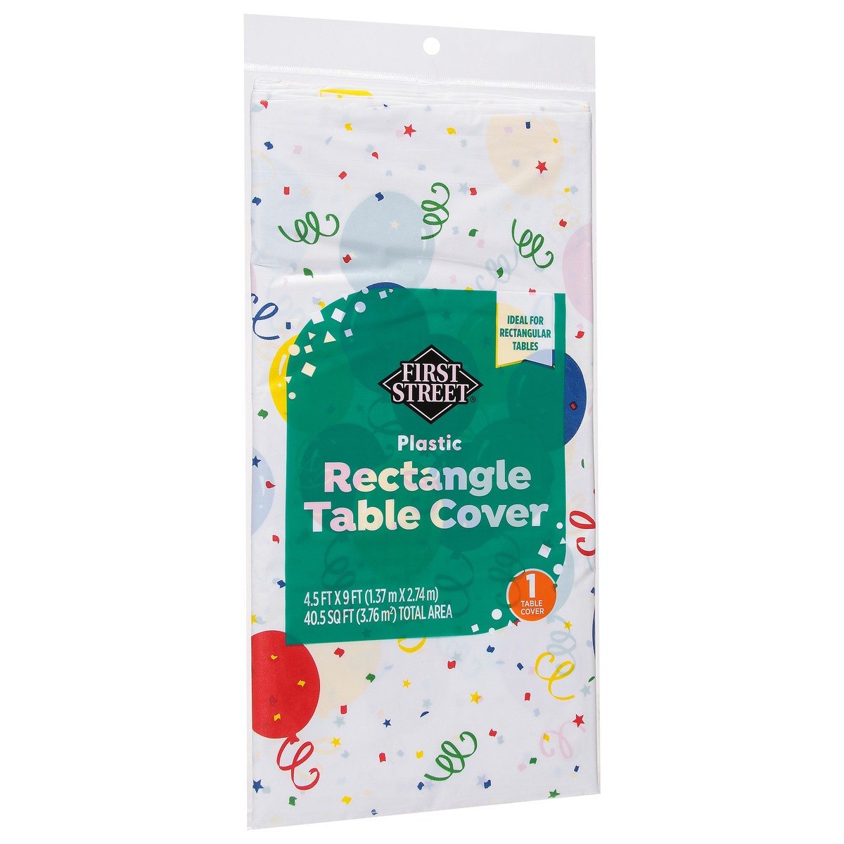 slide 9 of 11, First Street Fs Birthday Table Cover 54X108, 1 ct