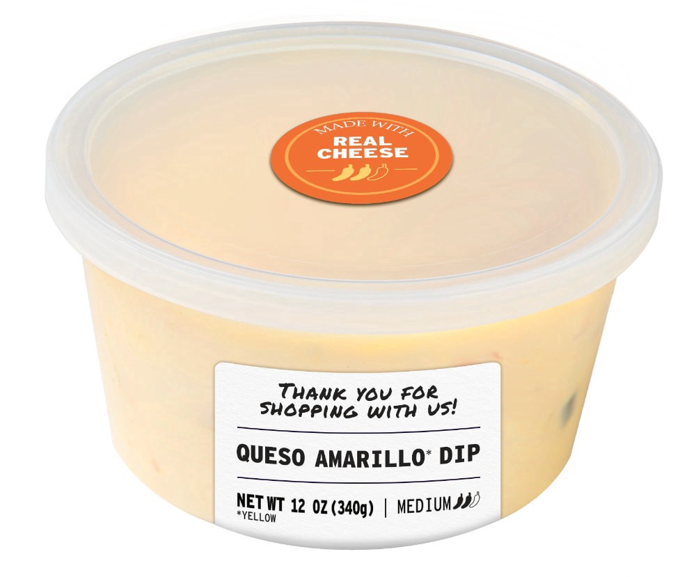 slide 2 of 3, Kroger Medium Queso Amarillo Cheese Dip - 12 oz, 12 oz