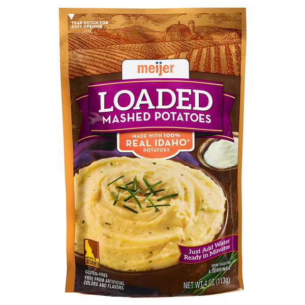 slide 1 of 2, Meijer Mashed Potatoes Loaded Baked, 4 oz