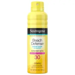 Neutrogena Beach Defense Sunscreen Spray SPF 30 Water-Resistant Sunscreen Body Spray with Broad Spectrum SPF 30, PABA-Free, Oxybenzone-Free & Fast-Drying, Superior Sun Protection, 6.5 oz