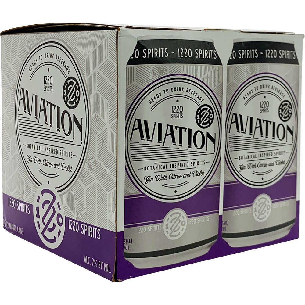 slide 1 of 1, 1220 Artisan Spirits Aviation Gin Cocktail Cans, 4 ct; 355 ml