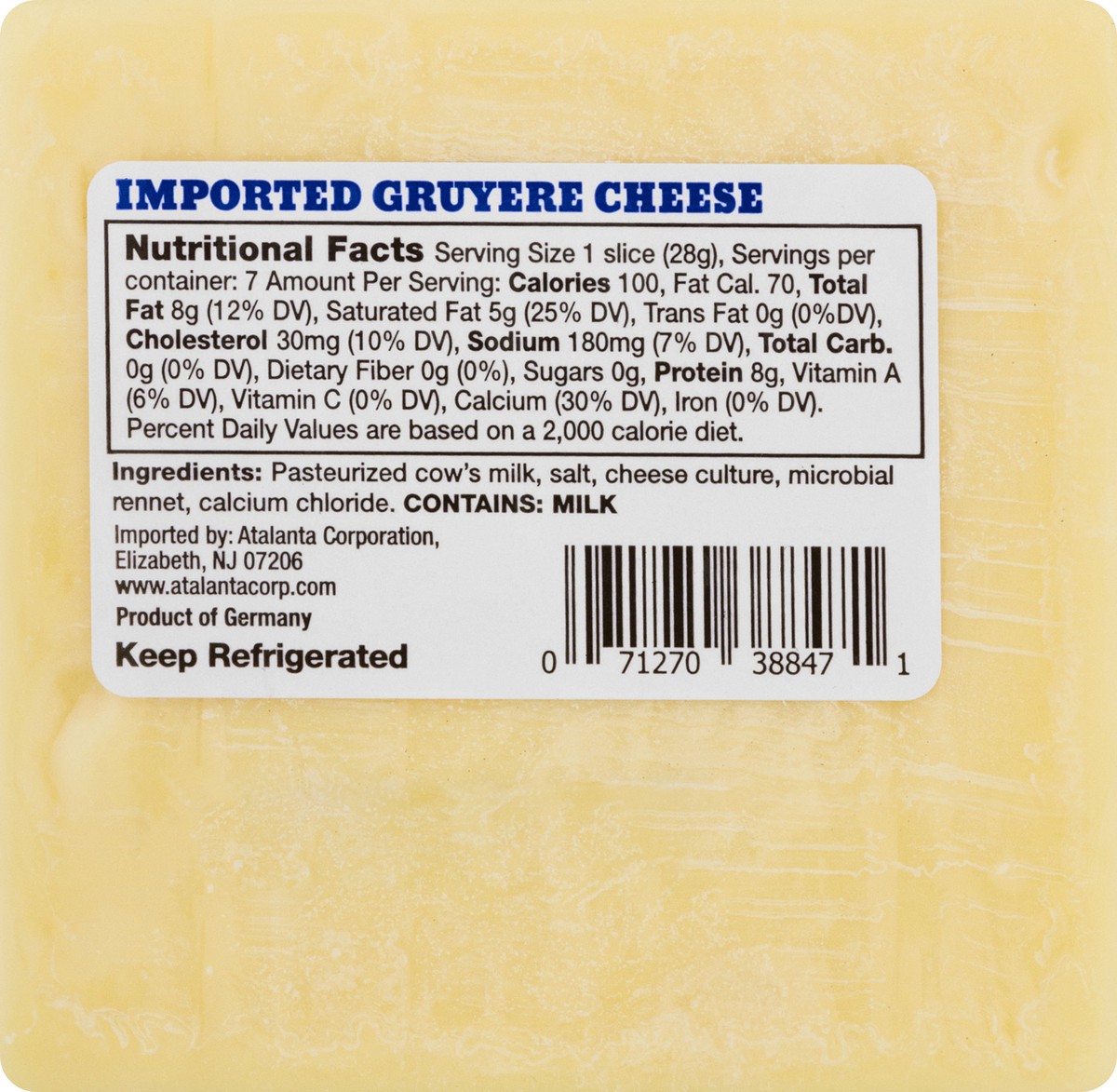 slide 8 of 13, Alps Imported Gruyere Creamy & Nutty Cheese 7 oz, 7 oz