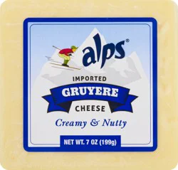 Alps Imported Gruyere Creamy & Nutty Cheese 7 oz