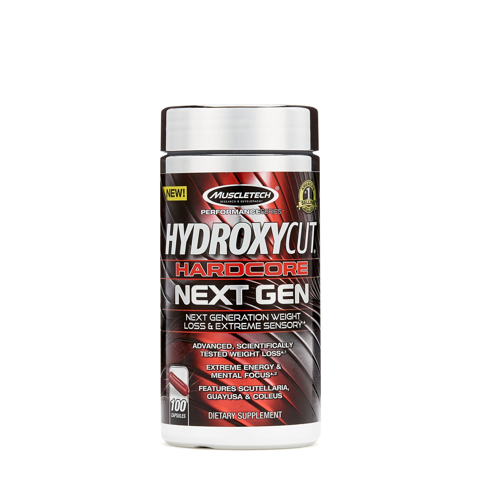 slide 1 of 1, MuscleTech Hydroxycut Hardcore Next Gen, 100 ct