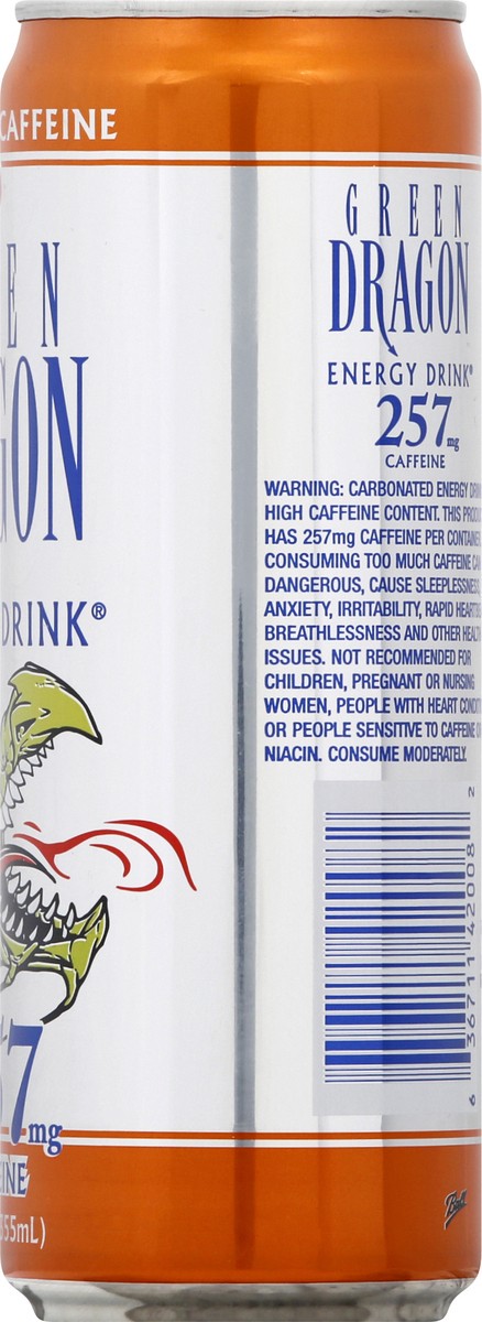 slide 4 of 9, Green Dragon Extreme Caffeine Energy Drink - 12 oz, 12 oz