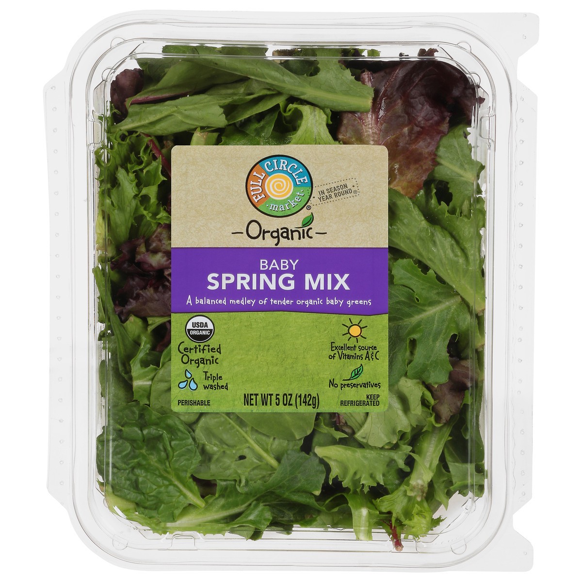 slide 1 of 15, Full Circle Market Organic Baby Spring Mix 5 oz, 5 oz