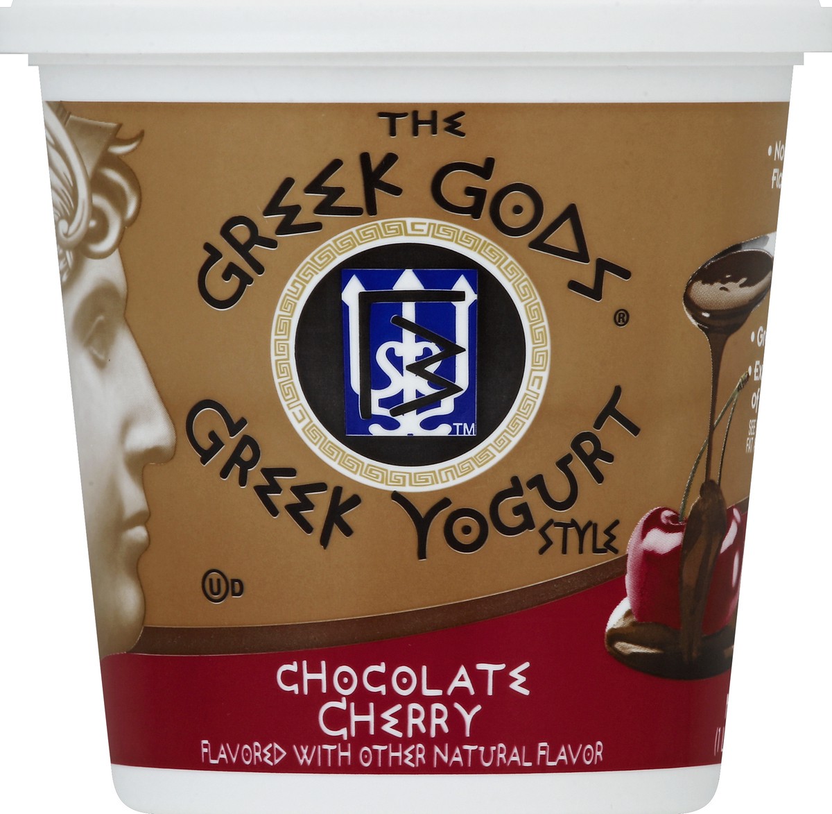 slide 5 of 6, The Greek Gods Chocolate Cherry Flavored Yogurt, 24 oz