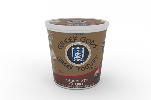 slide 1 of 6, The Greek Gods Chocolate Cherry Flavored Yogurt, 24 oz