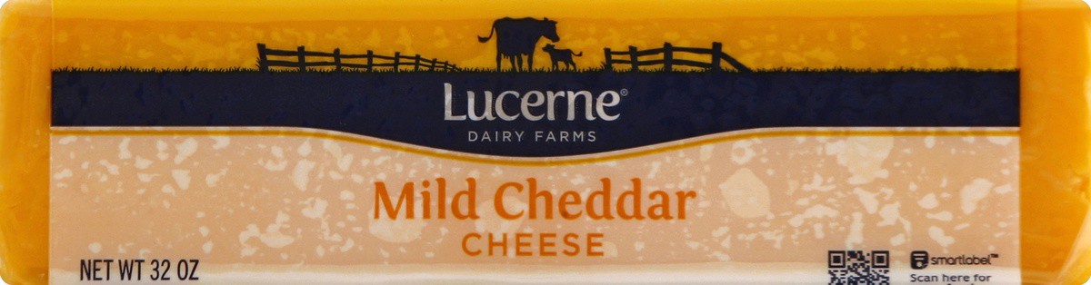 slide 7 of 7, Lucerne Dairy Farms Cheese Natural Mild Cheddar, 32 oz