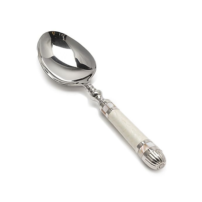 slide 1 of 1, Julia Knight Classic Serving Spoon - Snow, 1 ct