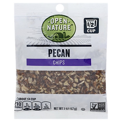 slide 1 of 1, Open Nature Pecans Chips Bag, 2 oz