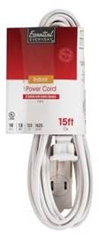 slide 1 of 1, Essential Everyday White Household Cord, 15 ft