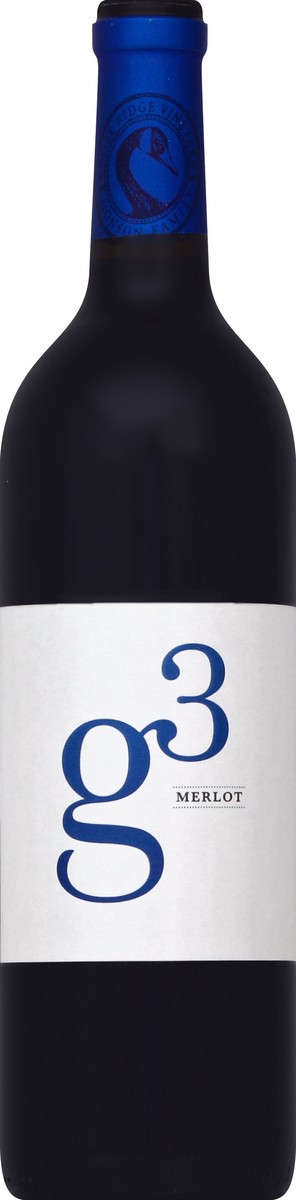 slide 1 of 3, G3 Merlot 750 ml, 750 ml