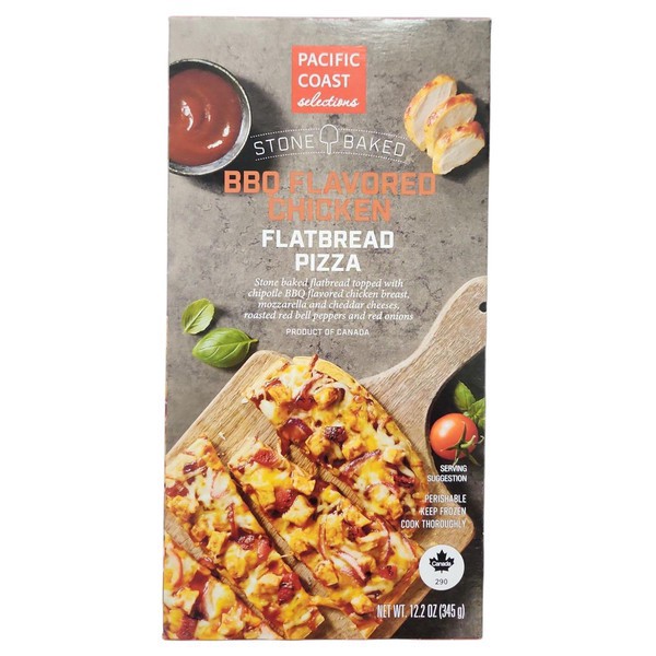slide 1 of 1, Pacific Coast Selections, Flatbread Pizza, Bbq Chicken, 12.2 oz