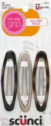 scünci No Slip Grip Snap Clips - 3 ea
