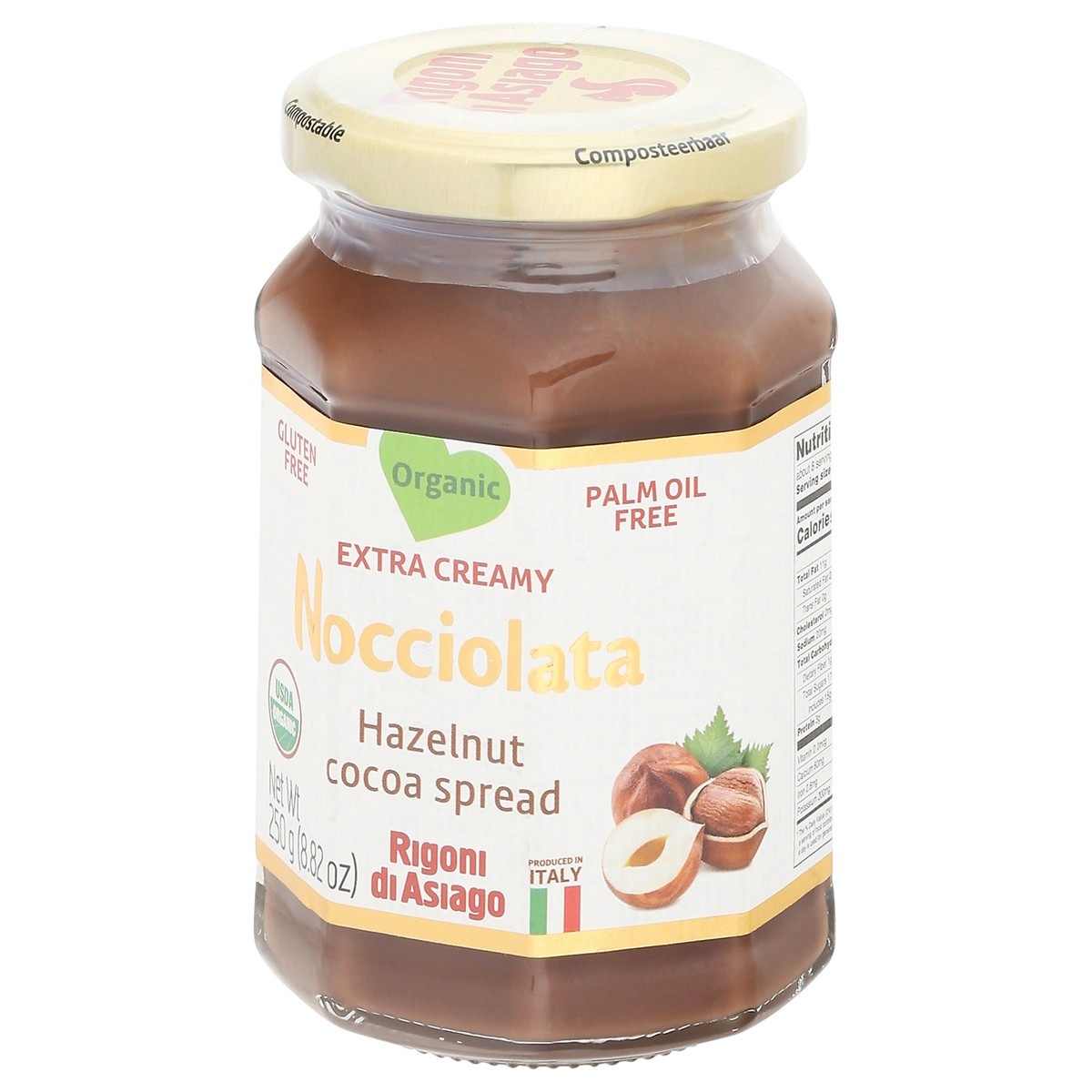 slide 4 of 14, Nocciolata Gluten Free Organic Extra Creamy Hazelnut Cocoa Spread 8.82 oz, 8.82 oz