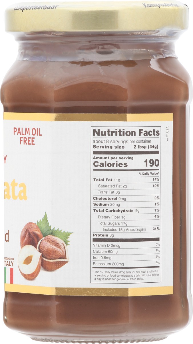 slide 12 of 14, Nocciolata Gluten Free Organic Extra Creamy Hazelnut Cocoa Spread 8.82 oz, 8.82 oz