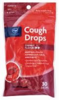 slide 1 of 1, Kroger Cherry Flavor Cough Drops, 30 ct