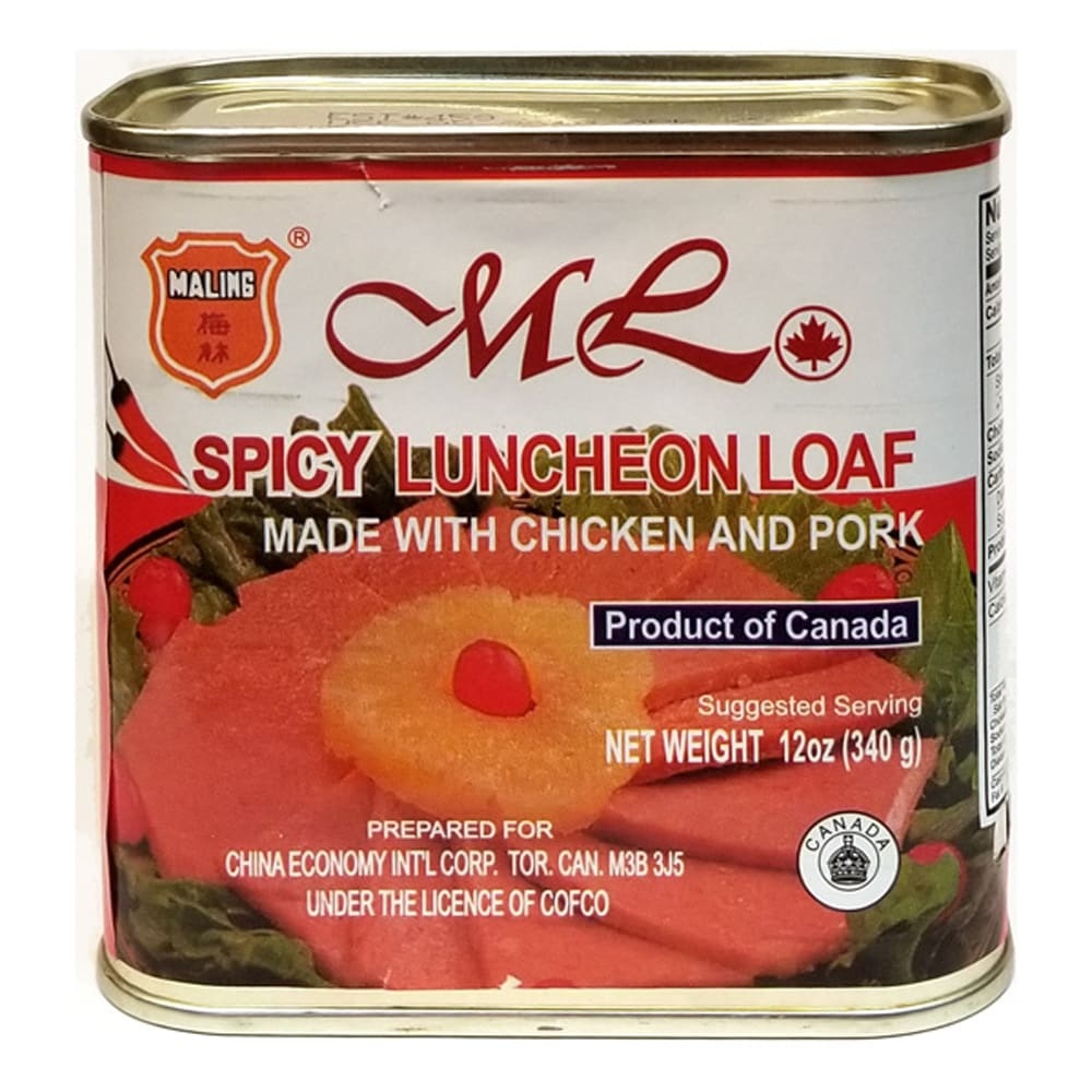 slide 1 of 1, Maling Spicy Luncheon Meat, 12 oz