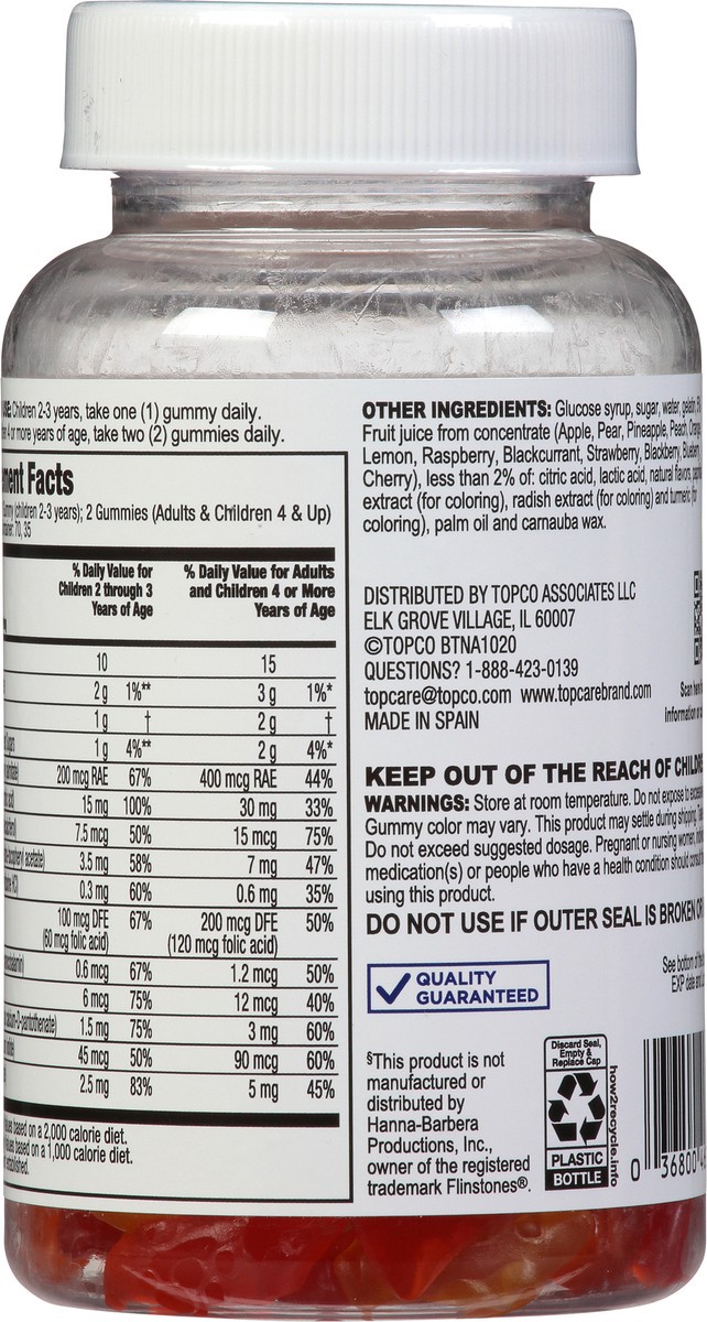 slide 6 of 9, TopCare Health Children's Orange, Strawberry & Lemon Flavors Multi-Vitamin 70 Gummies, 70 ct