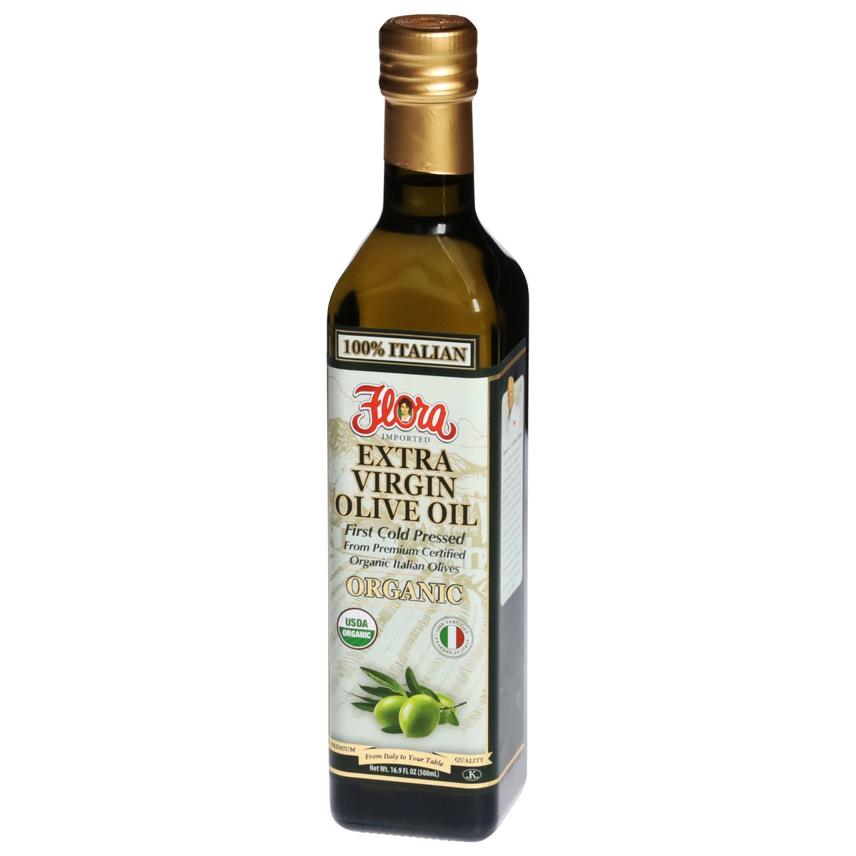 slide 3 of 9, FLORA FINE FOODS Org Extra Virgin Olive Oil, 16.9 fl oz