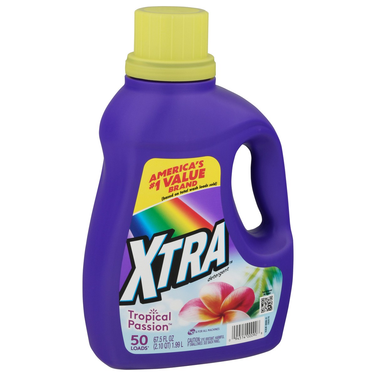 slide 2 of 9, Xtra Tropical Pssion Liq Laundry Detergent, 67.5 fl oz