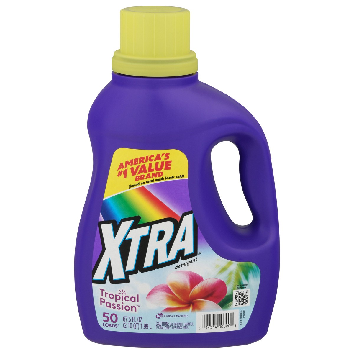 slide 1 of 9, Xtra Tropical Pssion Liq Laundry Detergent, 67.5 fl oz