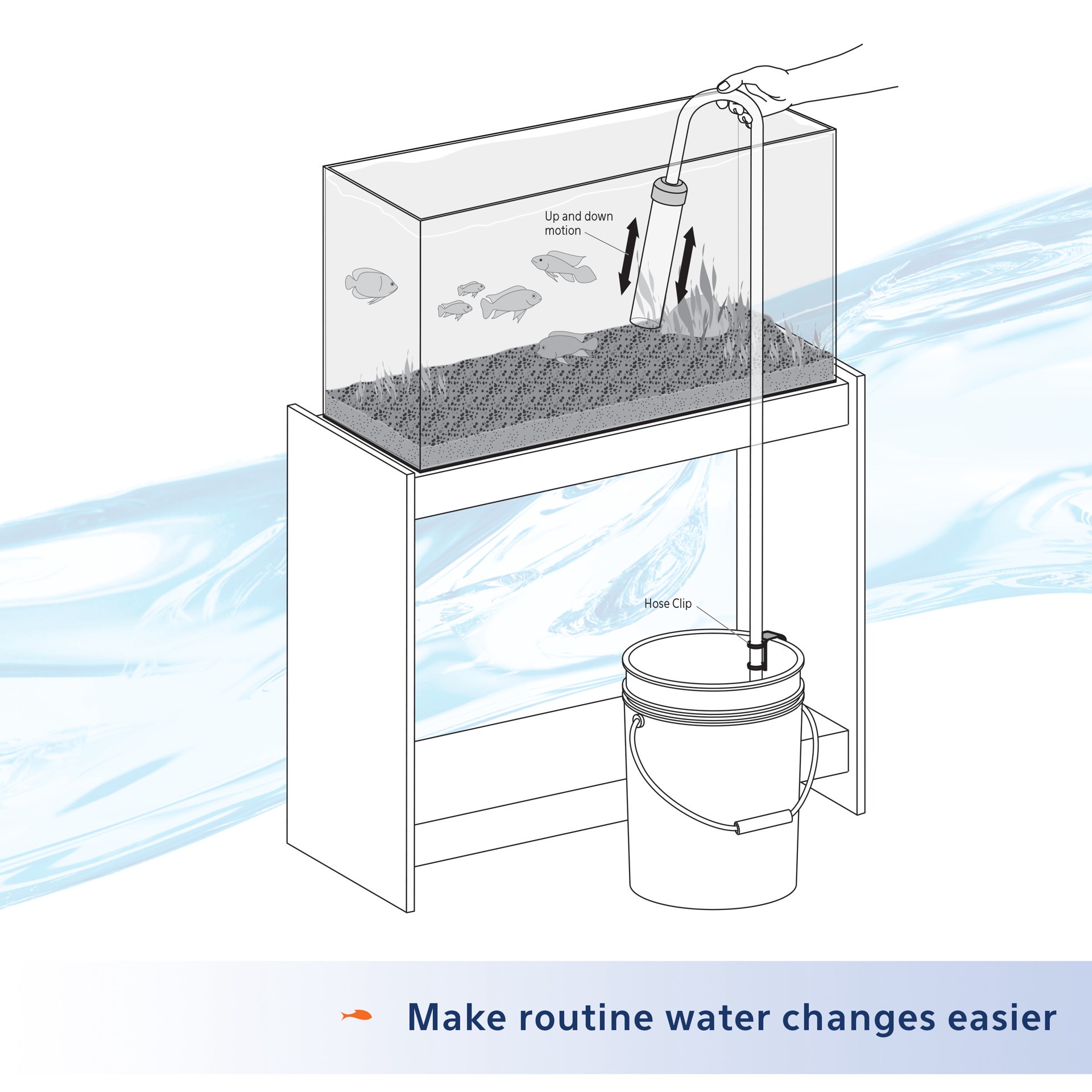 slide 5 of 10, Aqueon Siphon Vacuum Gravel Cleaner Large - 16 Inches, 1 ct