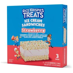 Kellogg's® Rice Krispies Treats™ Ice Cream Sandwich - Strawberry