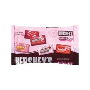 slide 1 of 1, Hershey's Miniatures Red & Silver, 8.5 oz