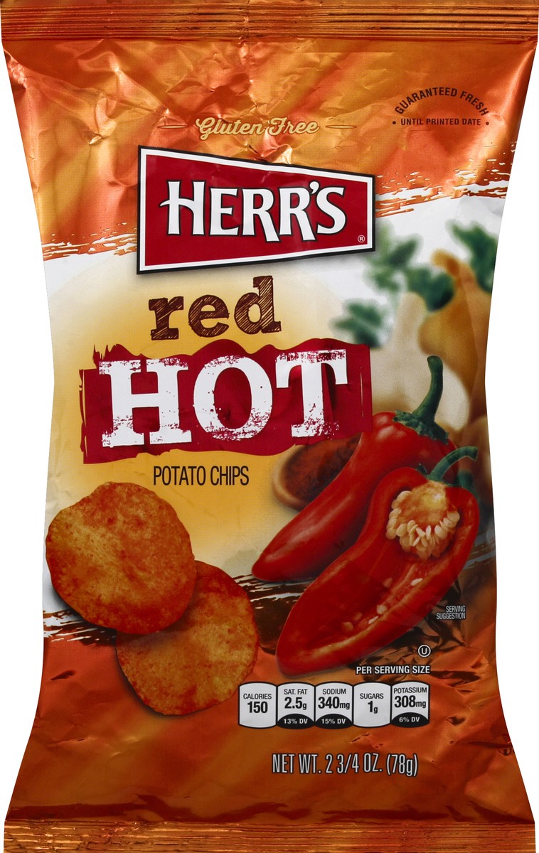 slide 5 of 6, Herr's Chip Red Hot, 2.75 oz