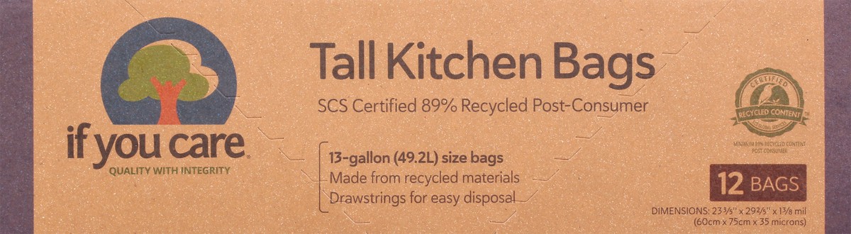 slide 2 of 11, If You Care Tall Kitchen Bags 12 ea, 12 ct