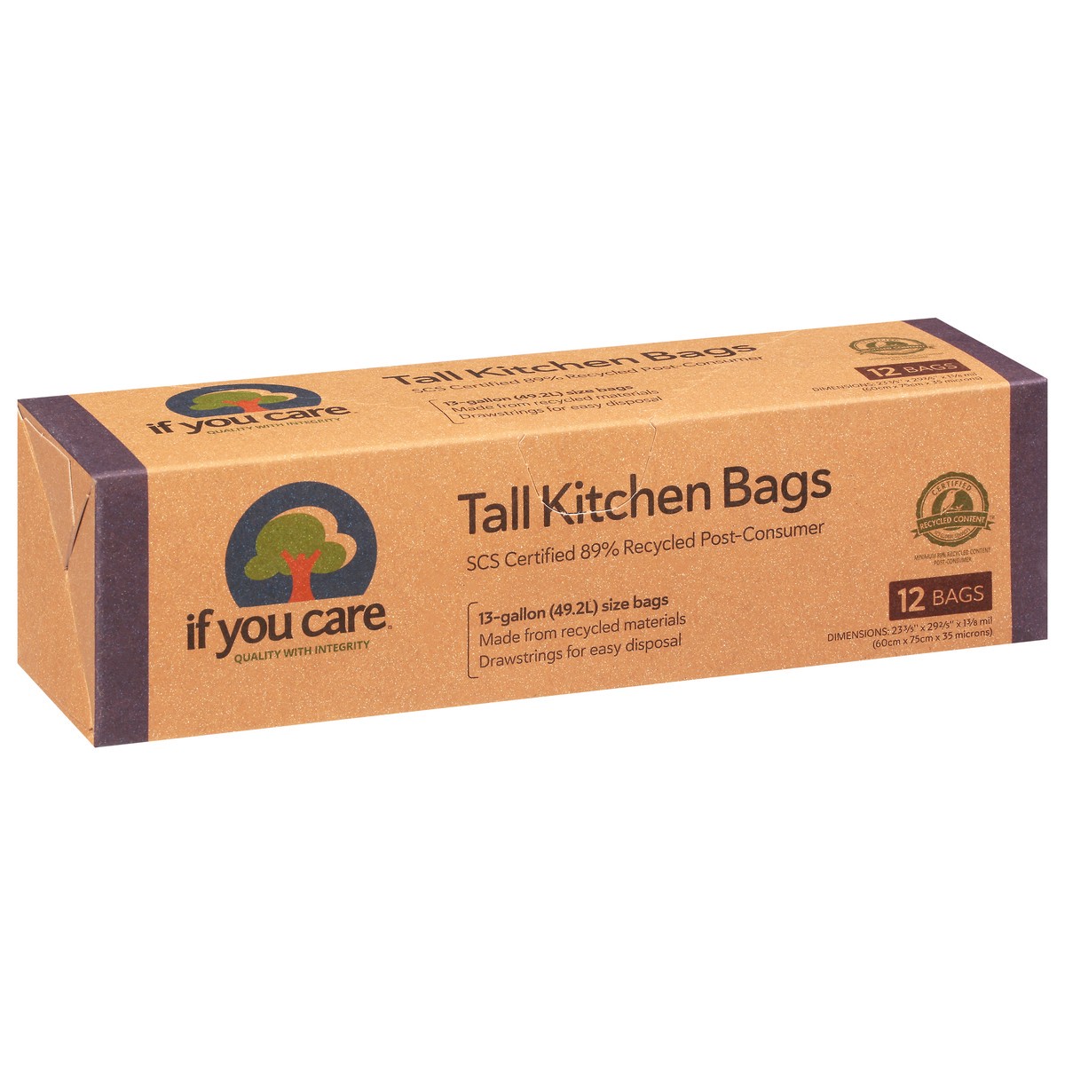 slide 3 of 11, If You Care Tall Kitchen Bags 12 ea, 12 ct