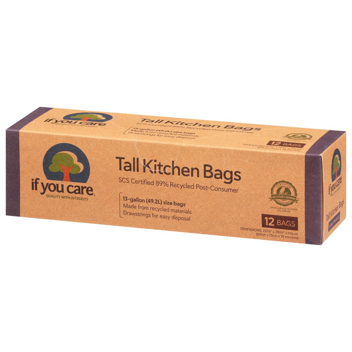 slide 9 of 11, If You Care Tall Kitchen Bags 12 ea, 12 ct