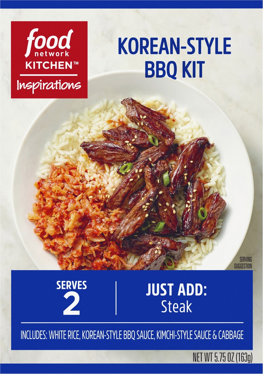 slide 2 of 13, Food Network Inspirations Korean Style BBQ Steak Dinner Kit, 7.14 oz Box, 5.75 oz