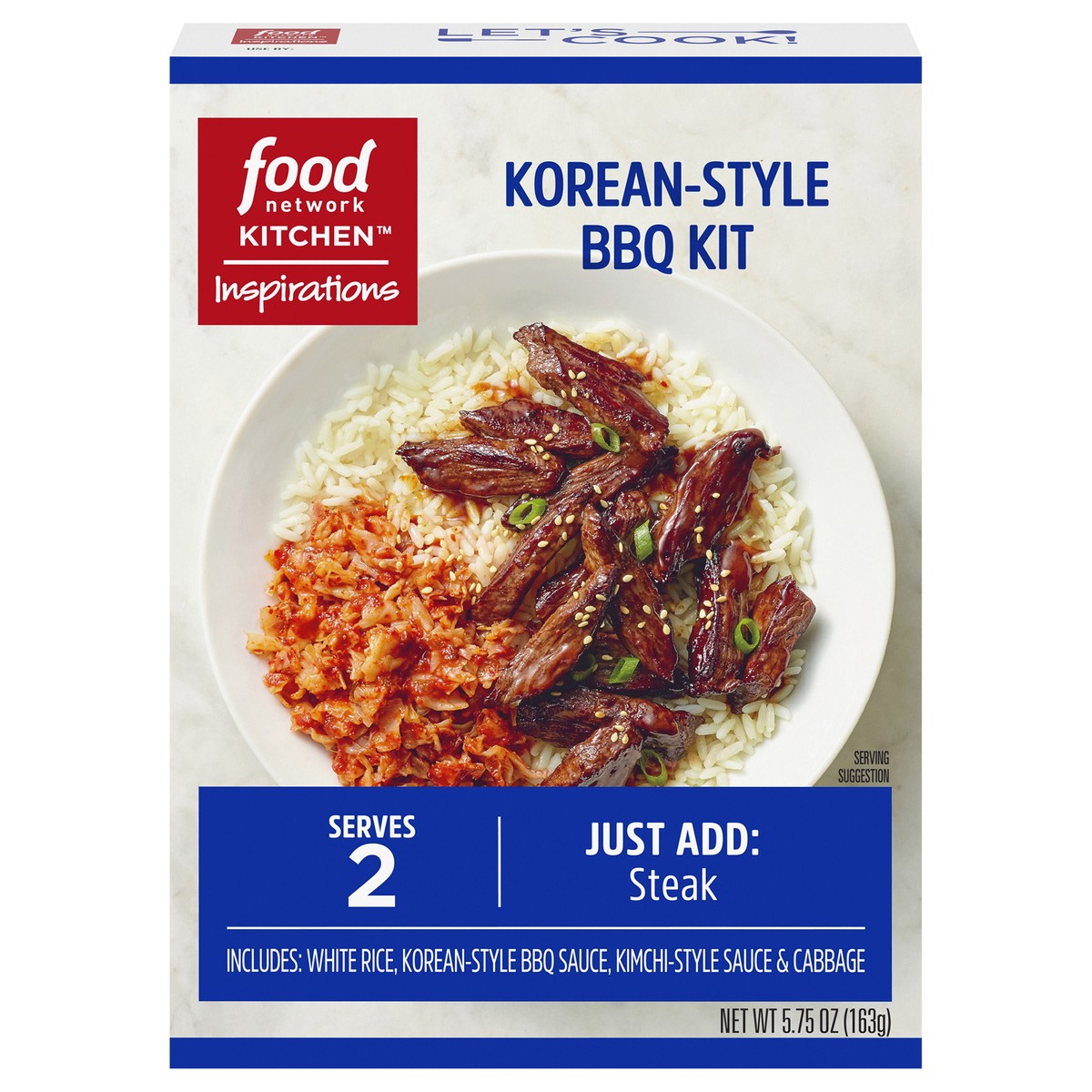 slide 4 of 13, Food Network Inspirations Korean Style BBQ Steak Dinner Kit, 7.14 oz Box, 5.75 oz