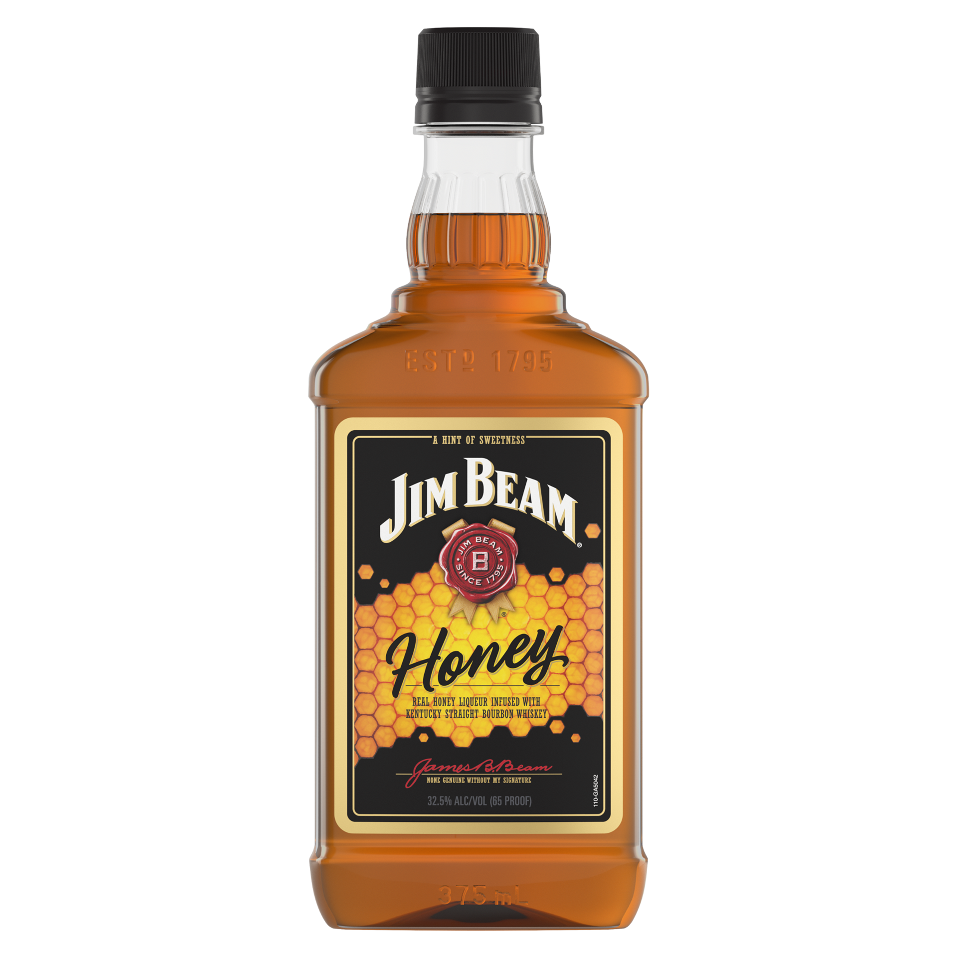 slide 2 of 2, Jim Beam Honey Liqueur with Kentucky Straight Bourbon Whiskey 375 ml, 375 ml