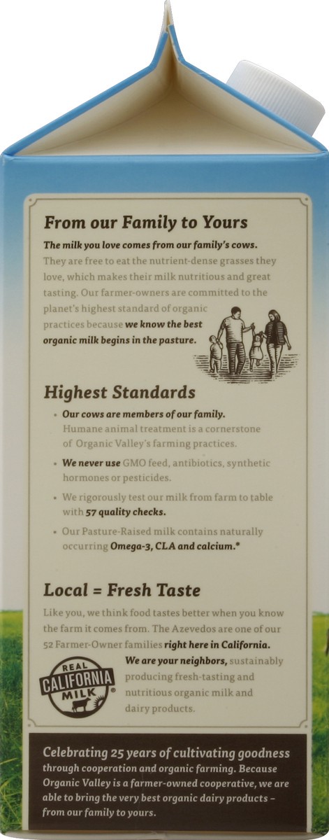 slide 4 of 4, ORGANIC VALLEY 1% (Low Fat) Organic Milk - Ultra Pasteurized, 64 oz, 64 oz