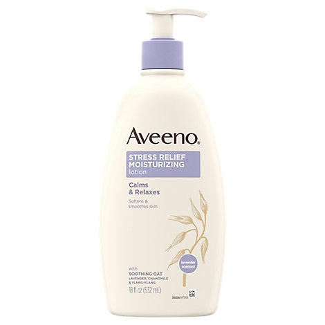 slide 1 of 1, Aveeno Moist Strs Rel Lotion, 18 z, 18 oz