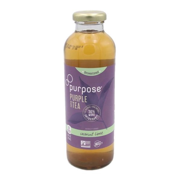 slide 1 of 1, Purpose Purple Tea Coconut Lime, 16 fl oz