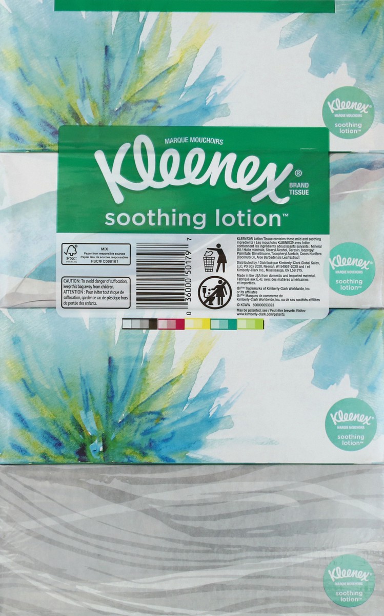 slide 7 of 10, Kleenex Soothing Lotion 4 Pack 3-Ply Coconut Oil + Aloe Tissues 4 ea, 4 ct