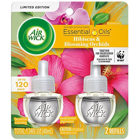 slide 1 of 1, Air Wck Scnt Oil Rfl Hibiscus And Blooming Orchids - 1.34 Fz, 1.34 fl oz