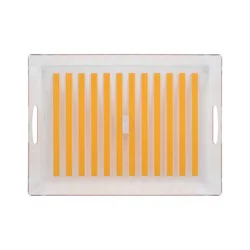 EDL Cabana Handled Platter Stripe Marigold - 1 ct