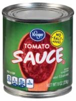slide 1 of 1, Kroger No Salt Added Tomato Sauce, 8 oz