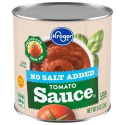 Kroger No Salt Added Tomato Sauce