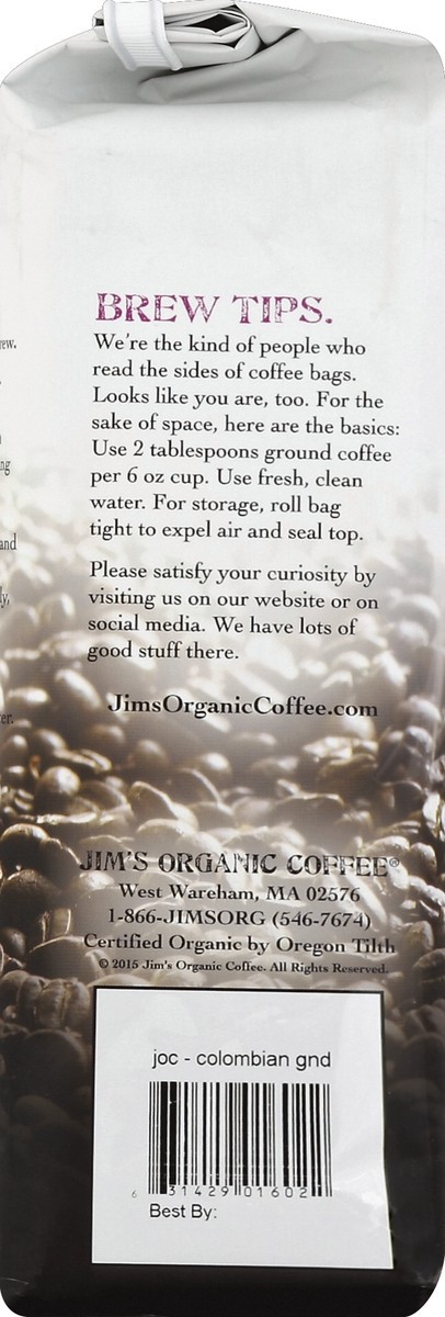 slide 2 of 4, Jim's Organic Coffee Coffee 12 oz, 12 oz