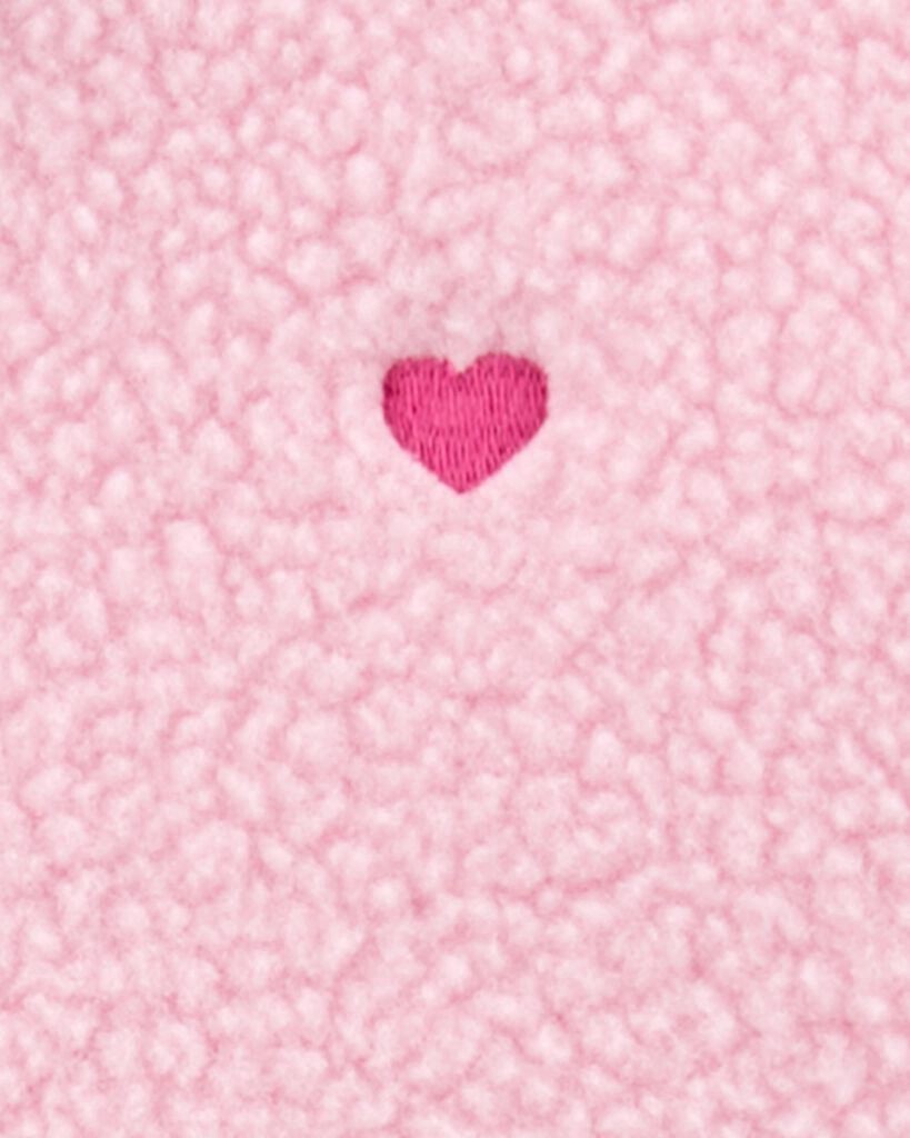 slide 2 of 2, Oshkosh Toddler Embroidered Teddy-Fleece Jacket Pink 2T, 1 ct