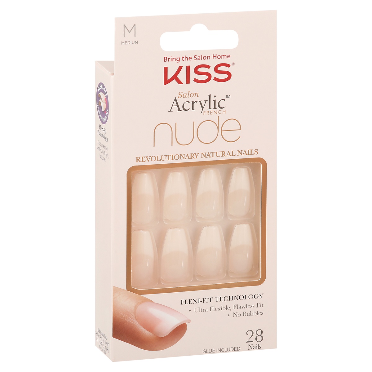 KISS Salon Acrylic French Nails Leilani 1 ct Shipt