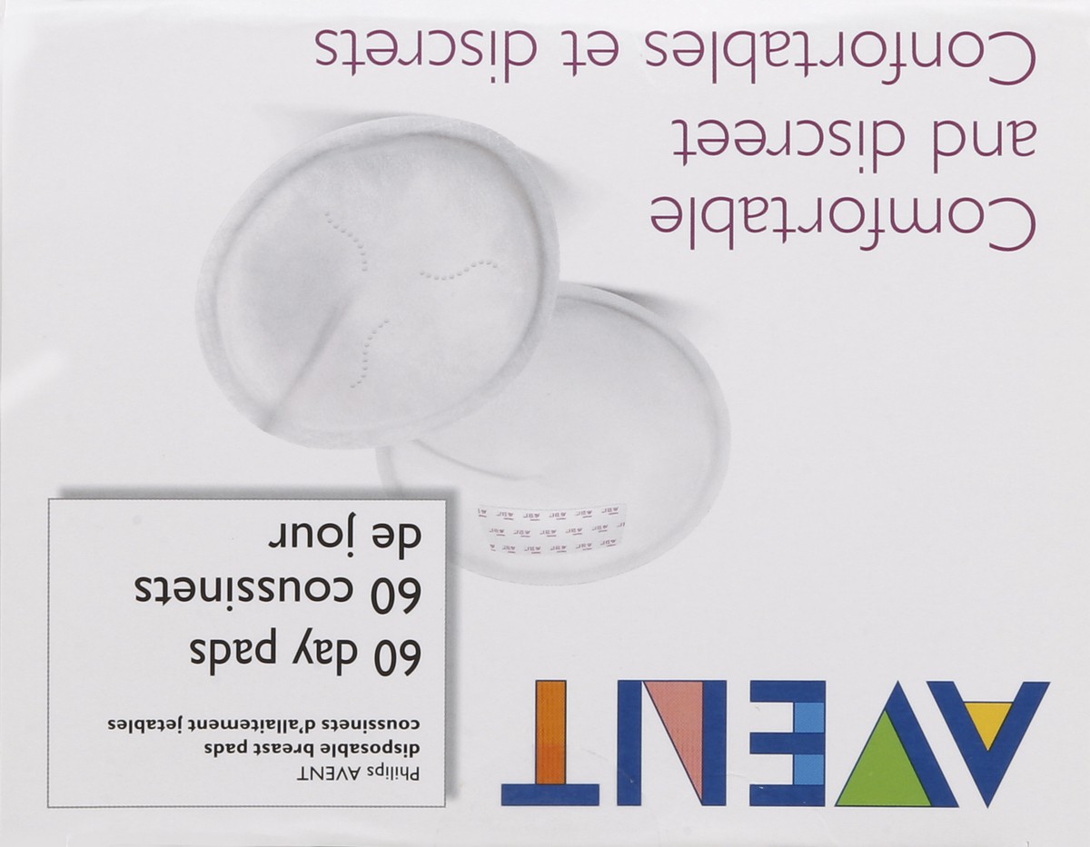 slide 2 of 7, Avent Breast Pads 60 ea, 60 ct