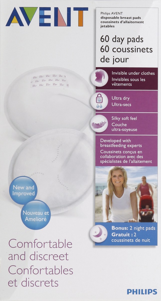 slide 7 of 7, Avent Breast Pads 60 ea, 60 ct